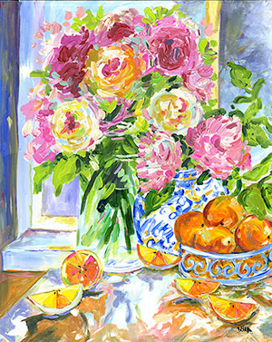 oranges and flowers