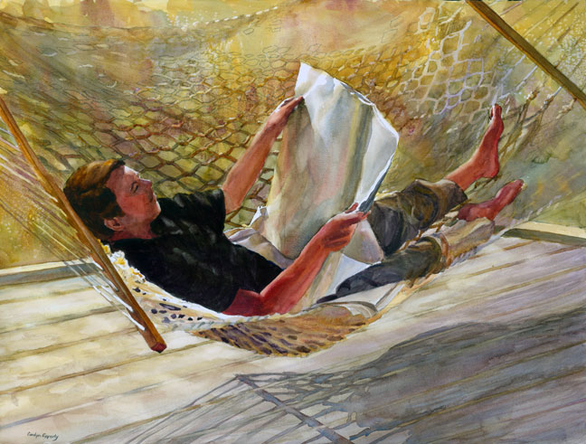 Man in Hammock