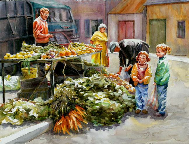 "Irish Vegetable Stand"