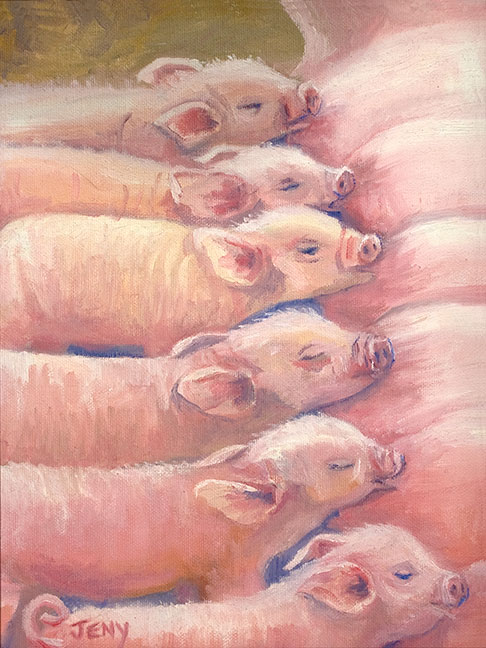 "Six Little Pigs"