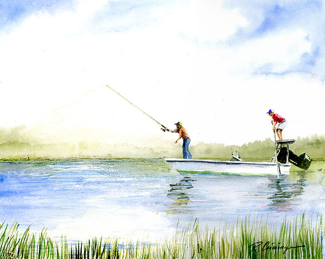 "Fishing Duo"