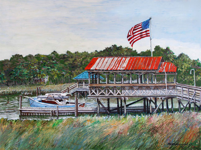 "Shem Creek Bar & Grill Dock"